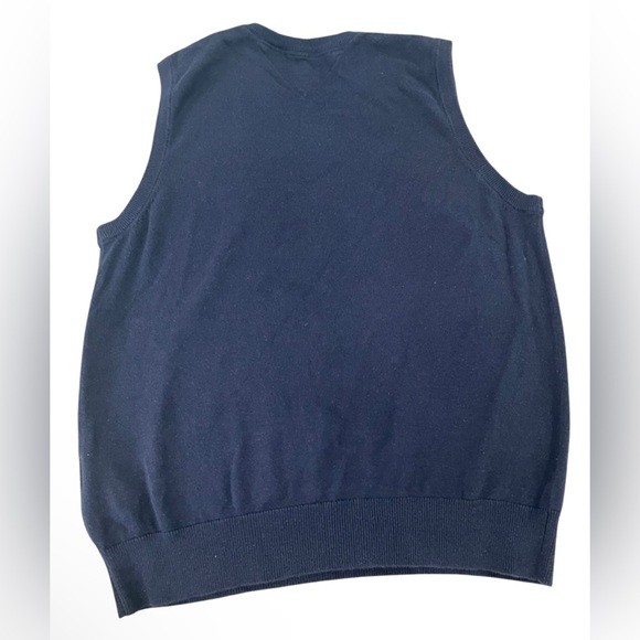 Men Tommy Hilfiger blue pull over vest - Picture 2 of 4